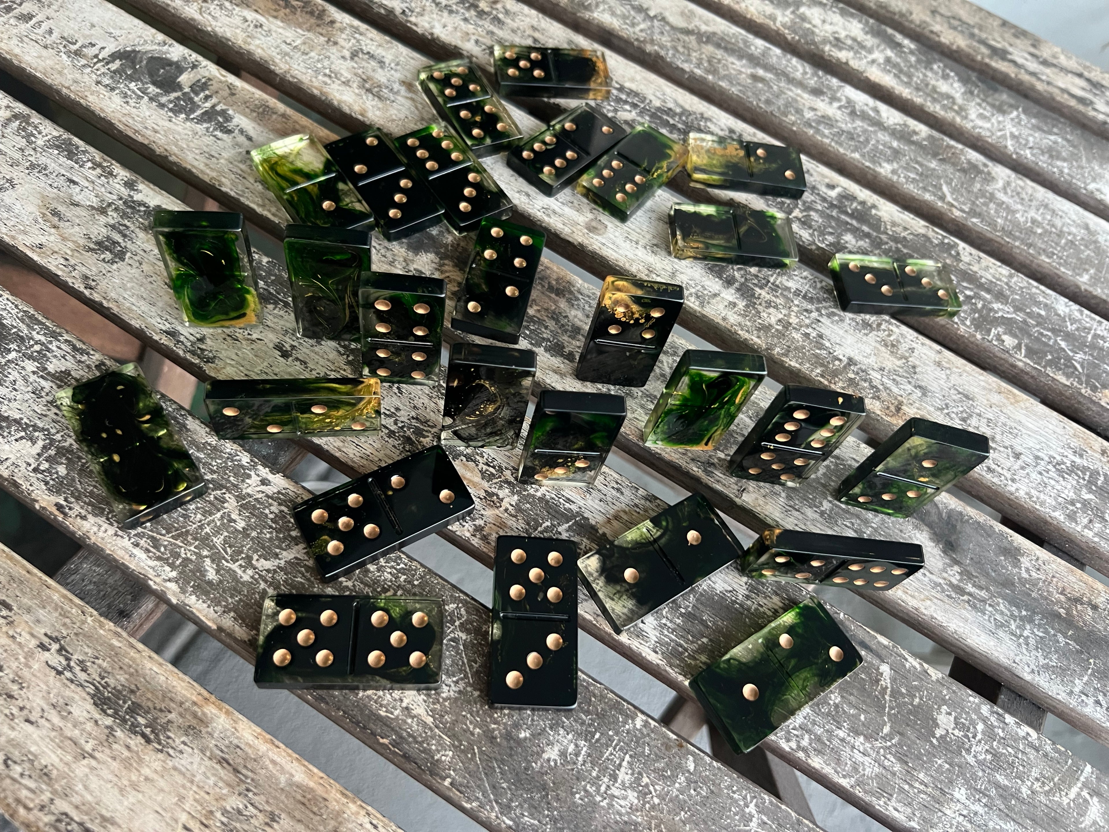 Midnight Moss Domino Set