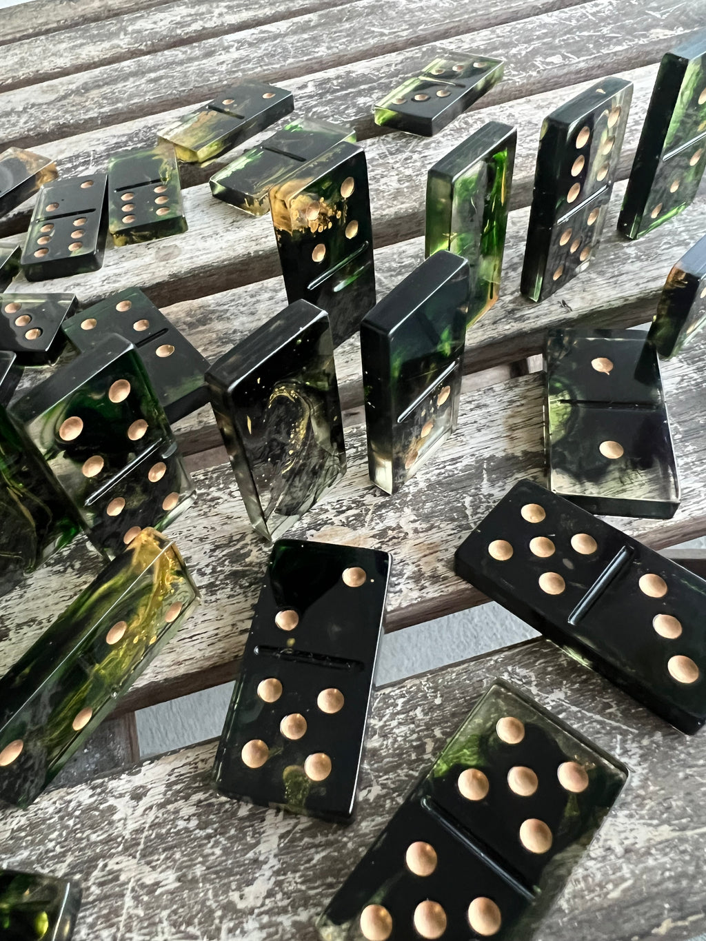 Midnight Moss Domino Set
