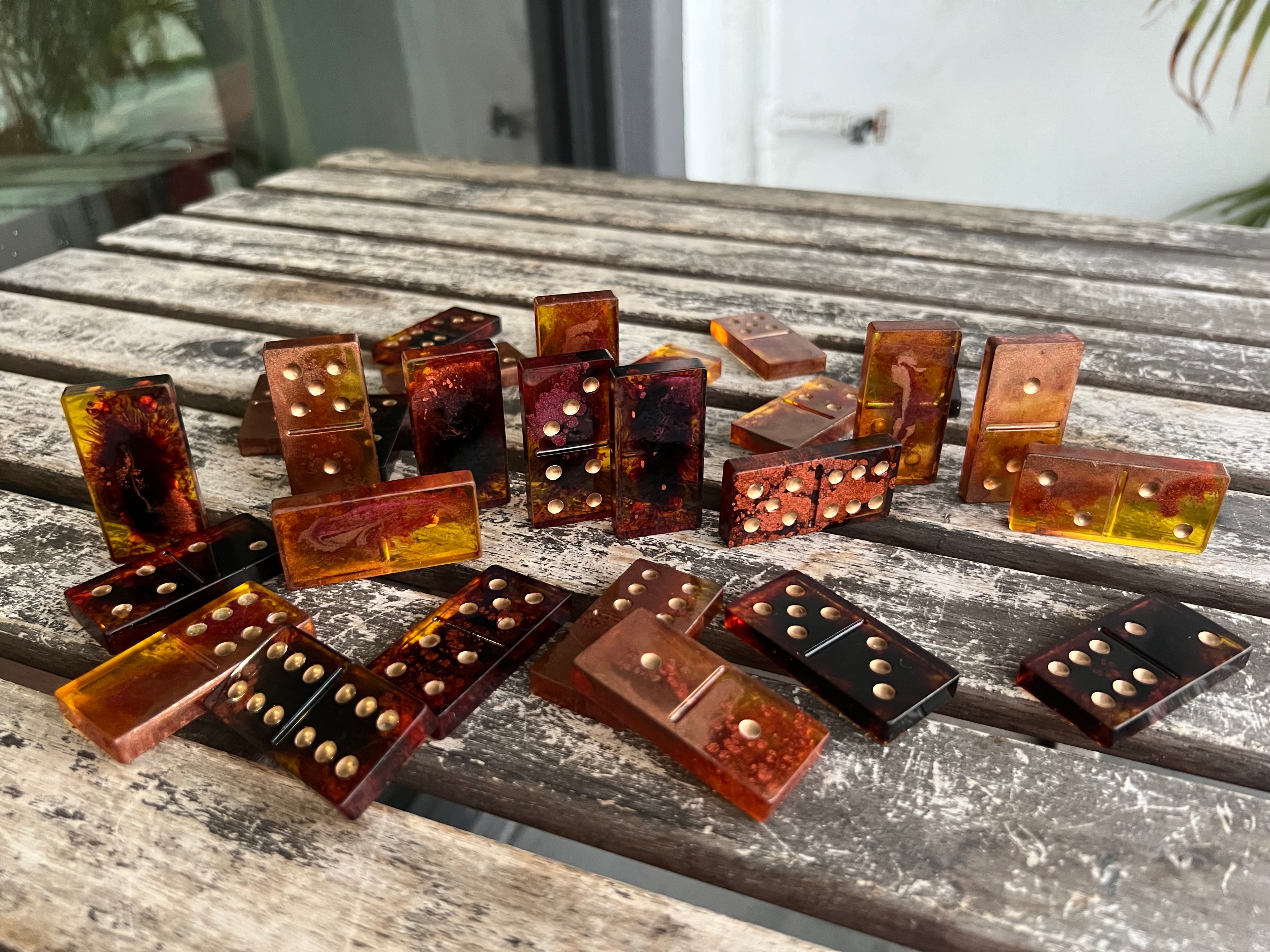 Burnt Honey Domino Set