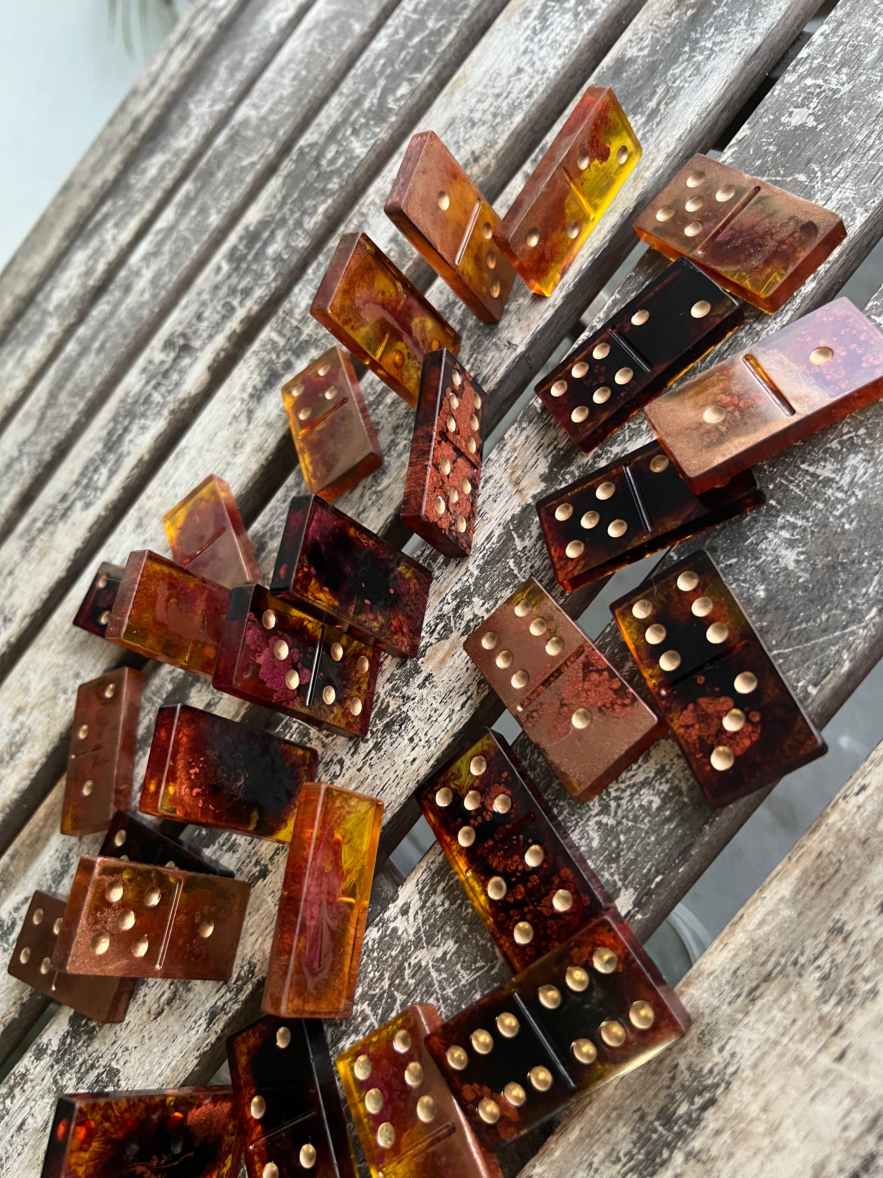 Burnt Honey Domino Set