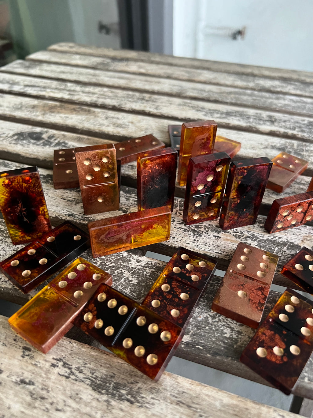Burnt Honey Domino Set