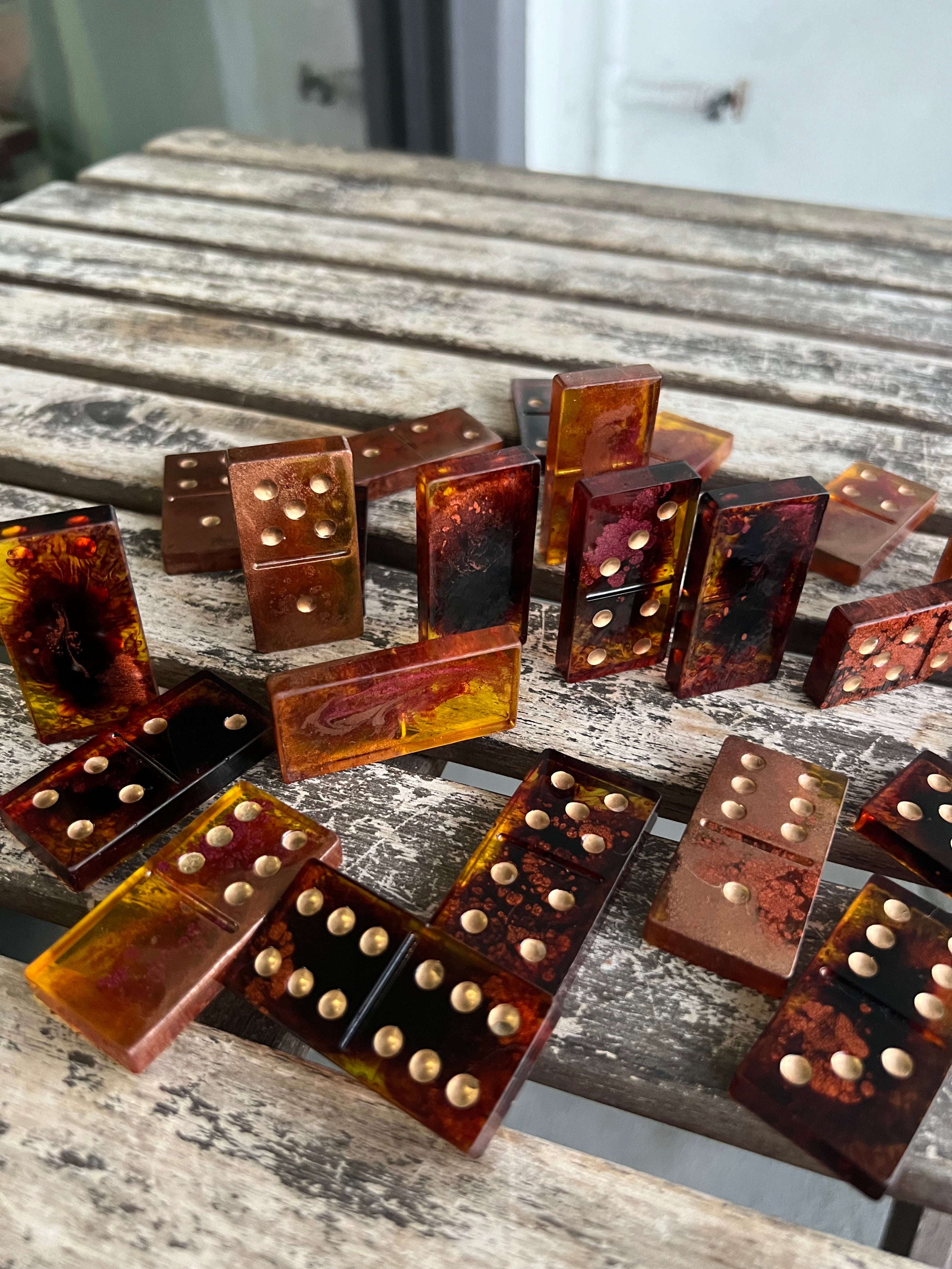 Burnt Honey Domino Set