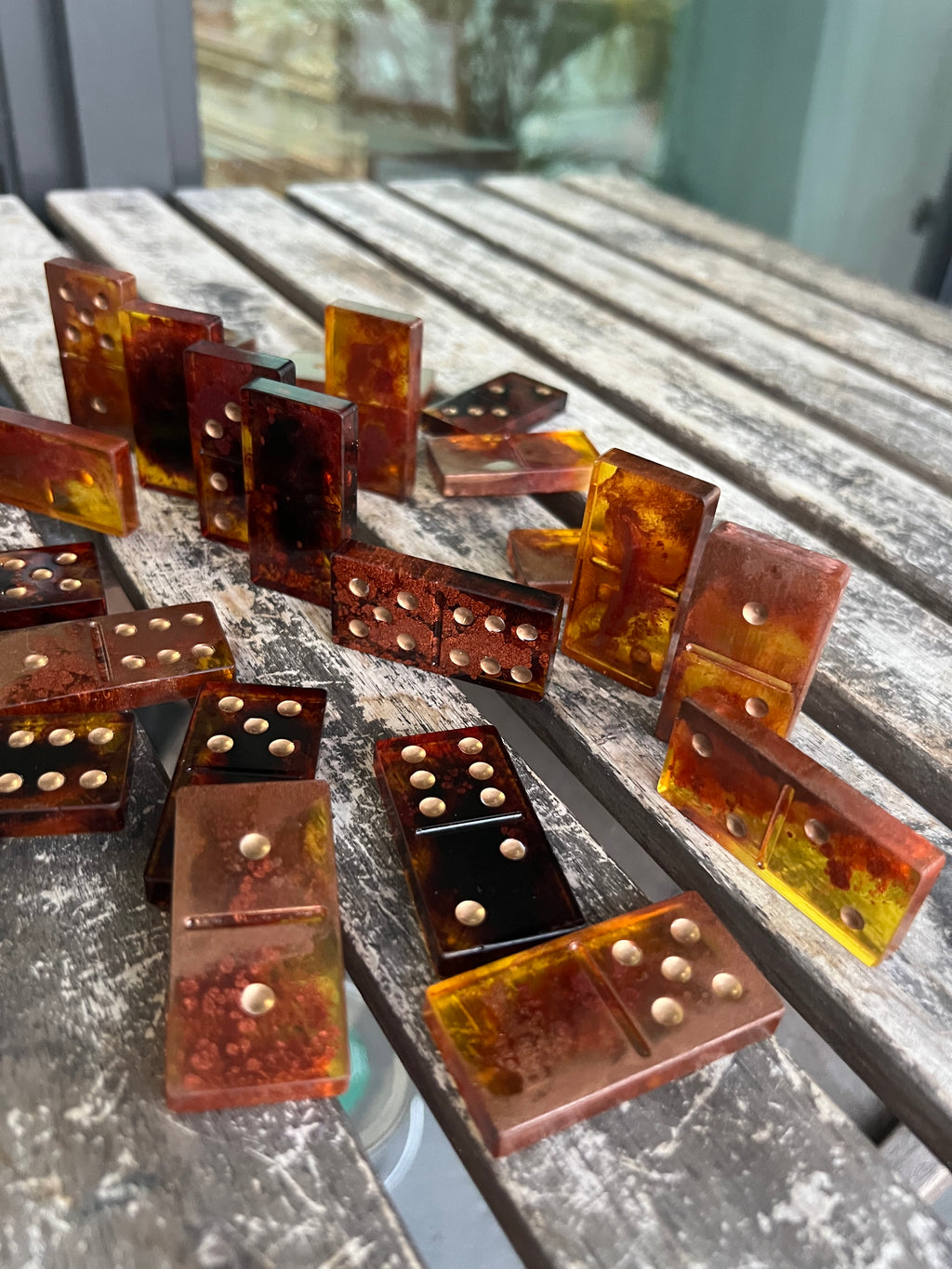 Burnt Honey Domino Set
