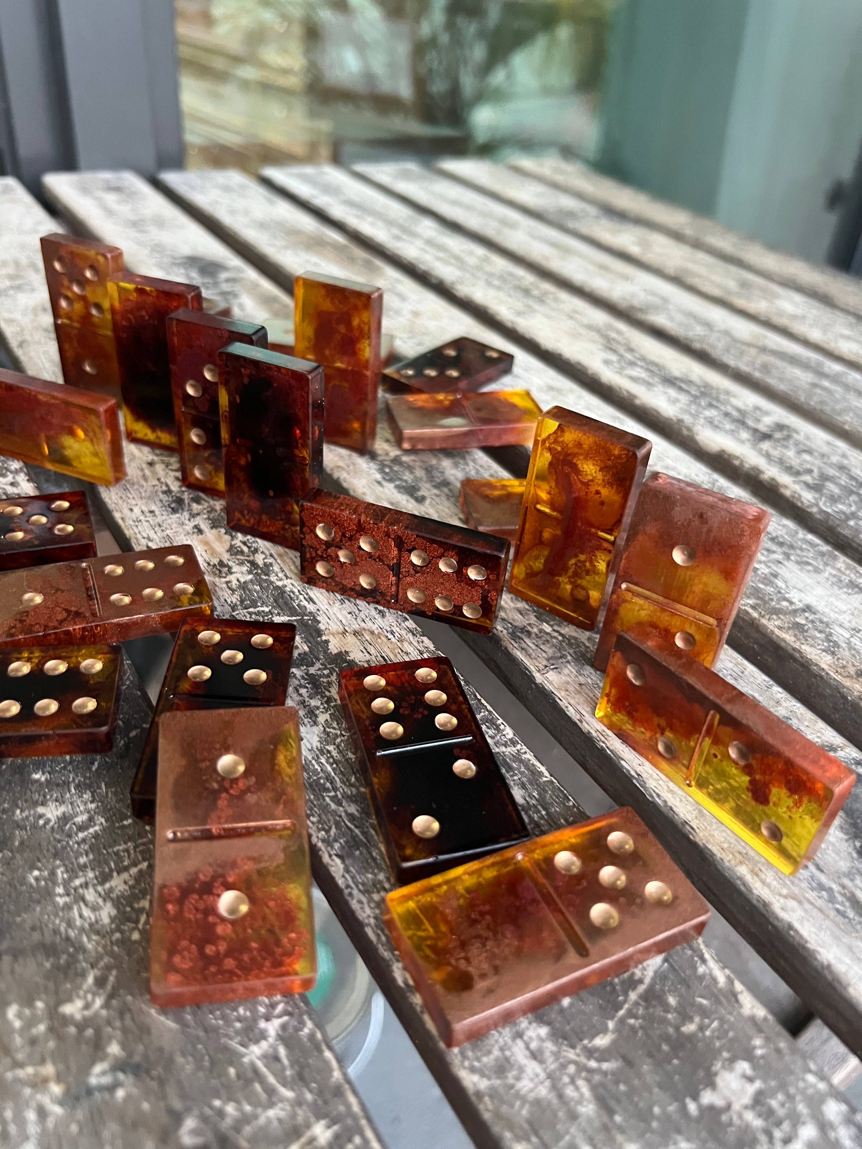 Burnt Honey Domino Set