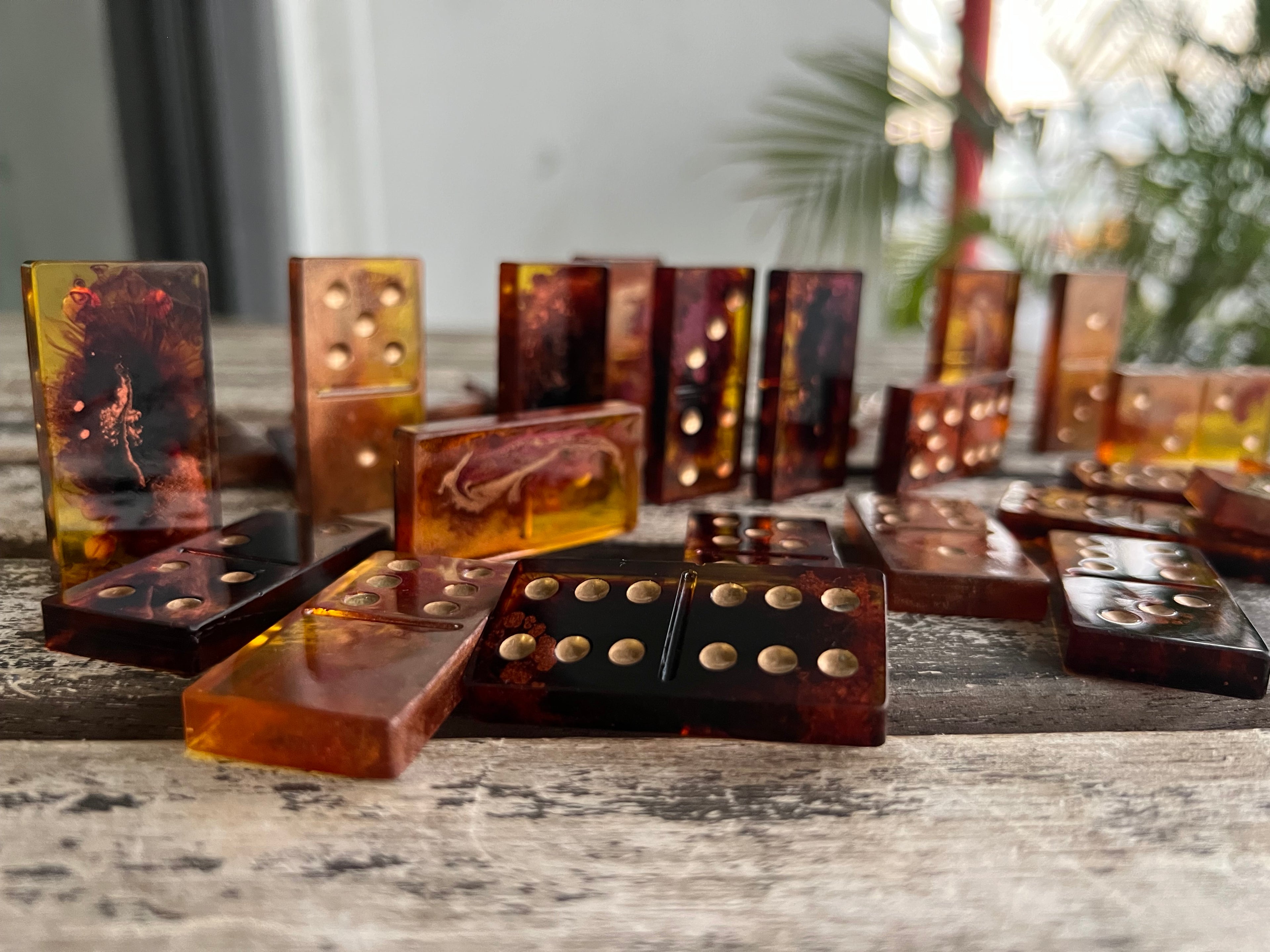 Burnt Honey Domino Set