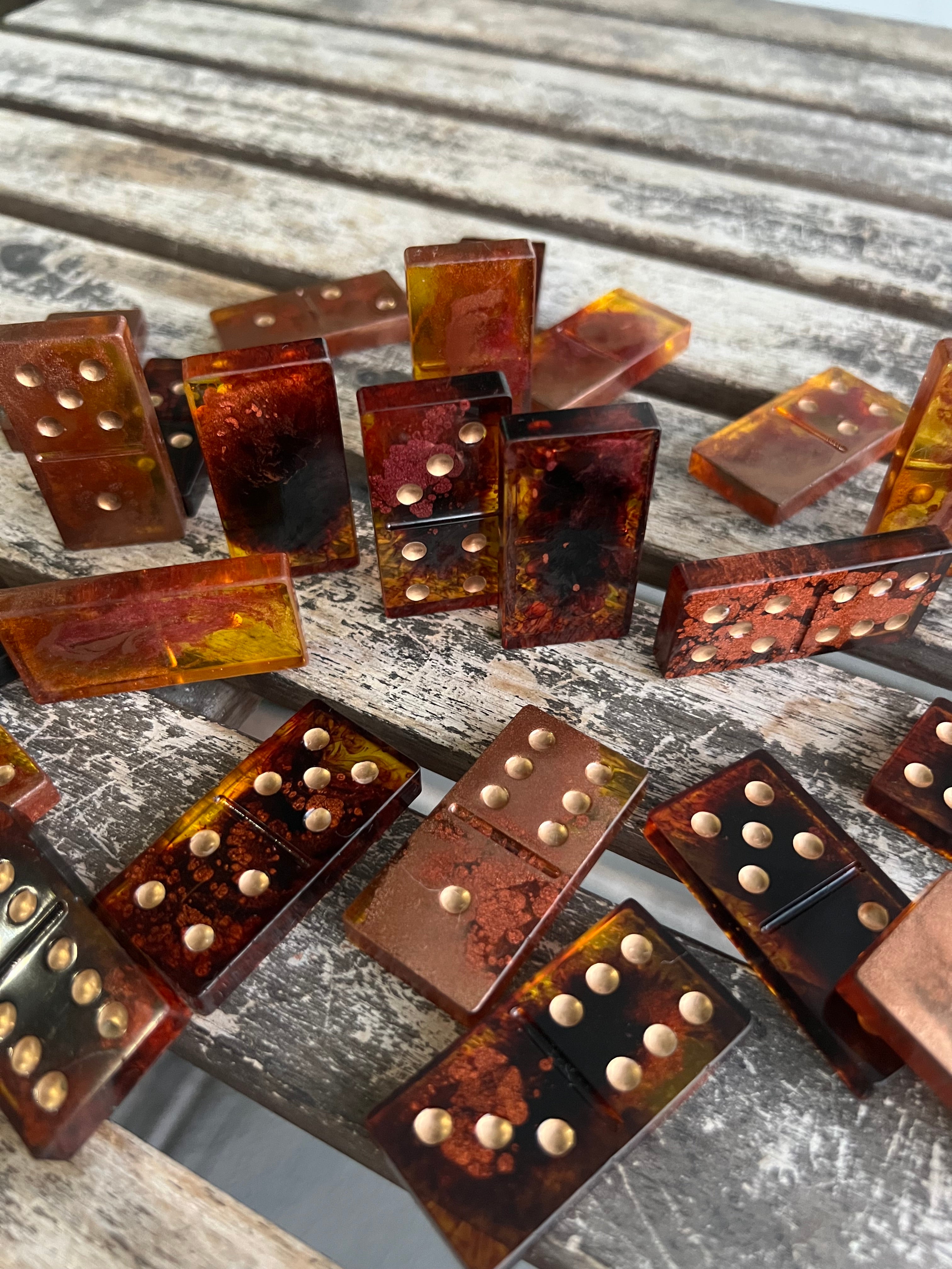 Burnt Honey Domino Set