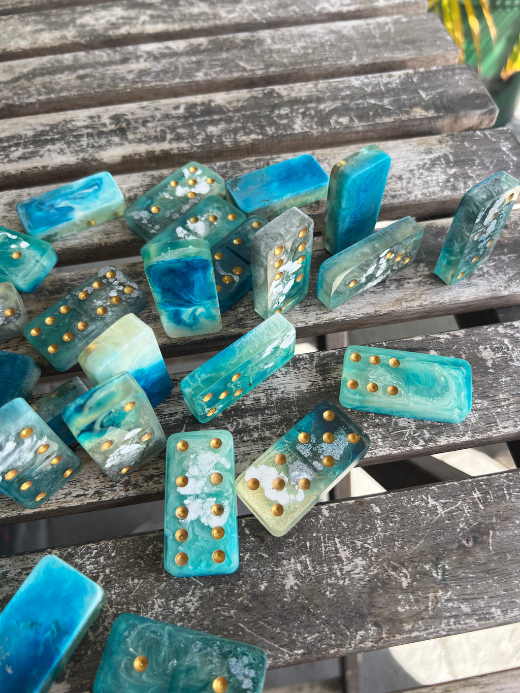 Sea Glass Domino Set