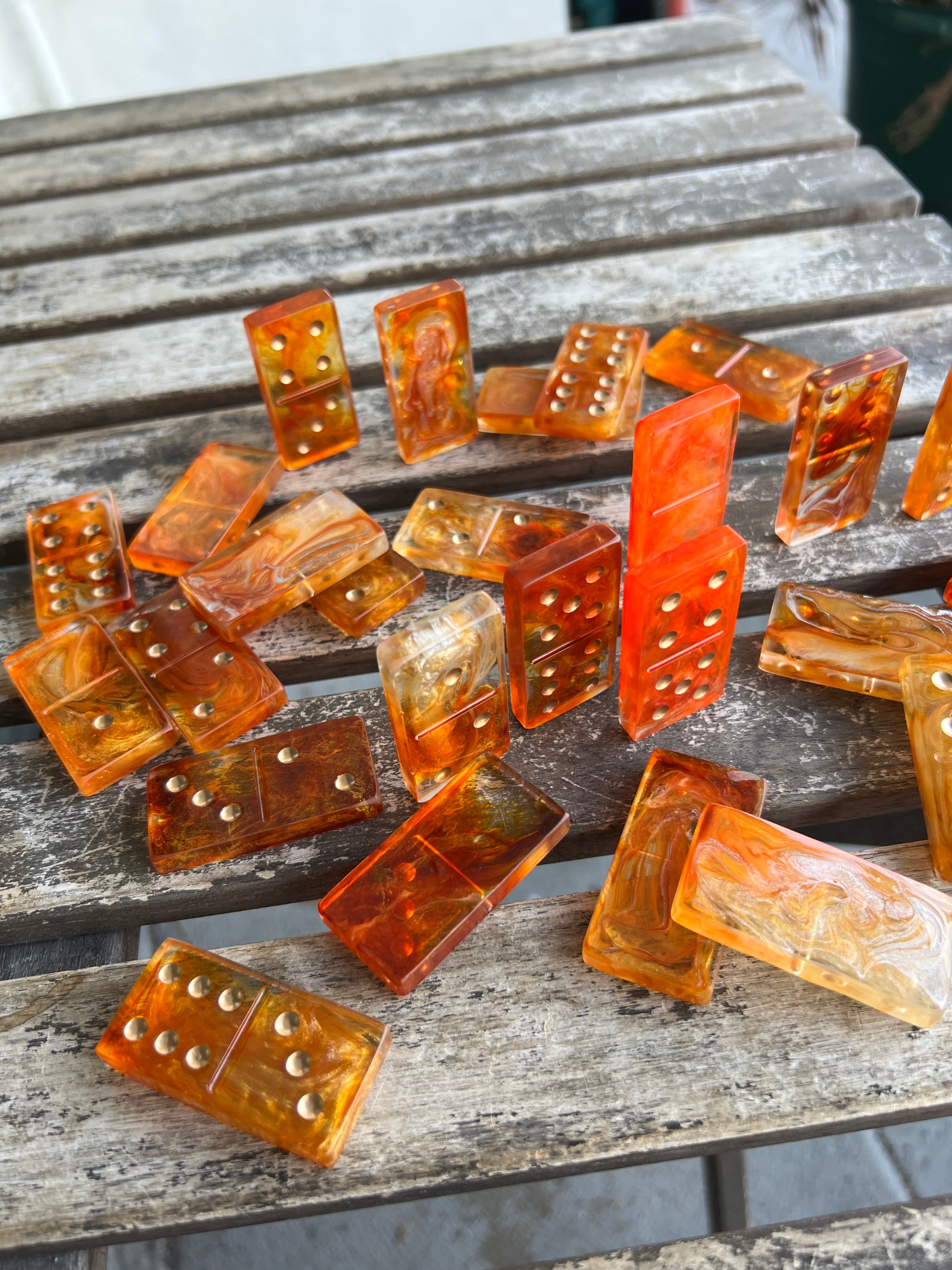 Golden Lava Domino Set