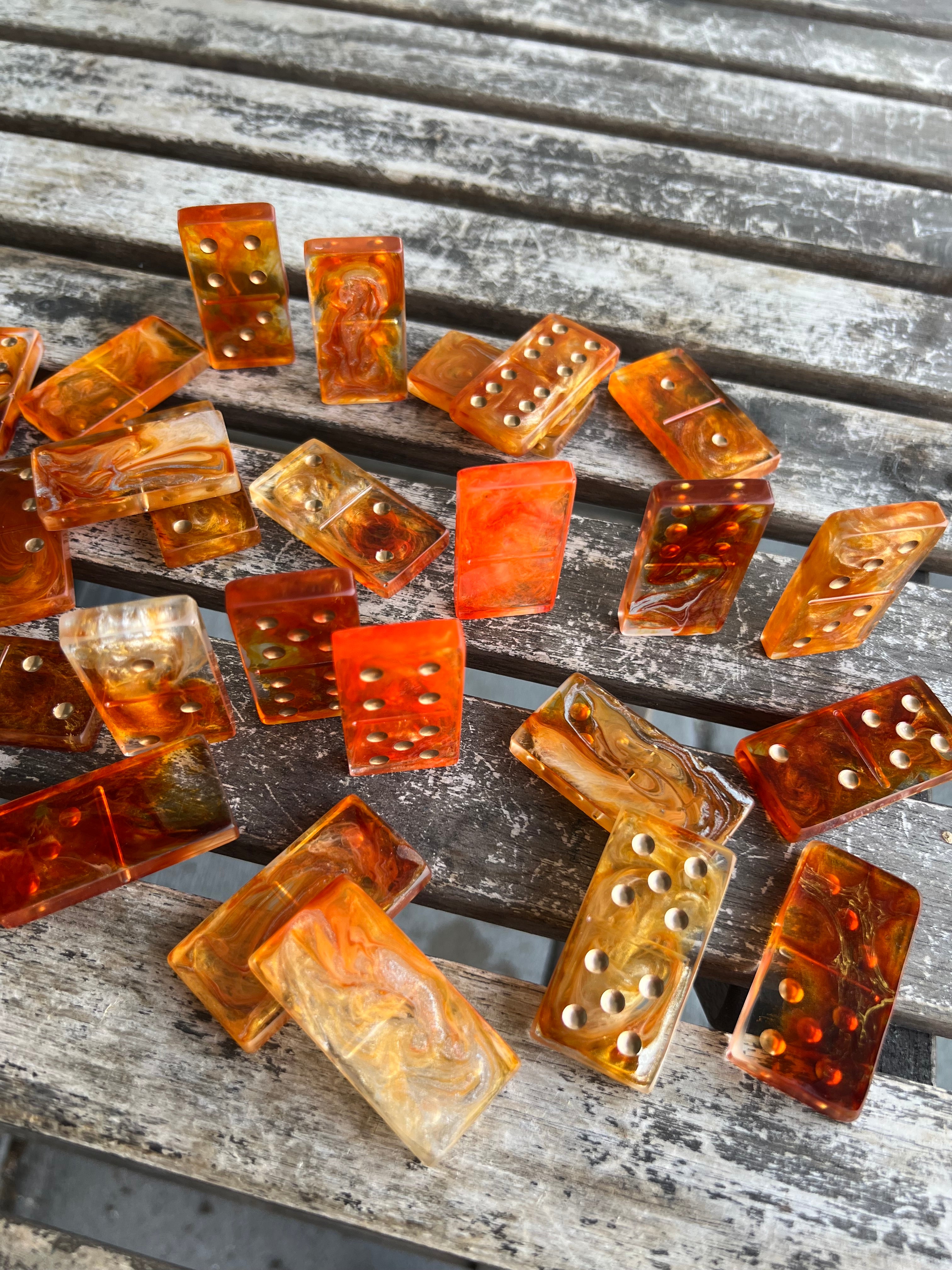 Golden Lava Domino Set