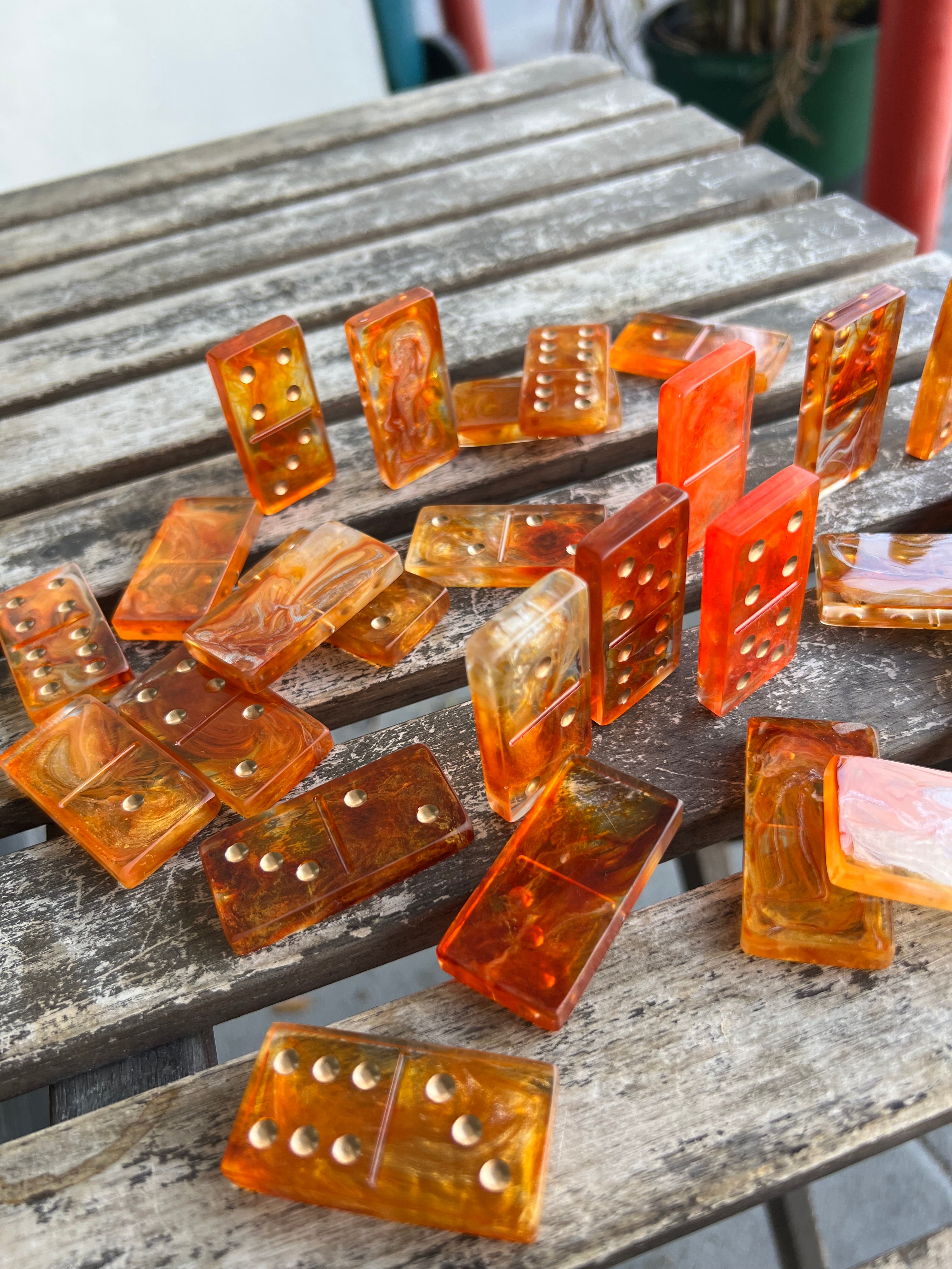 Golden Lava Domino Set