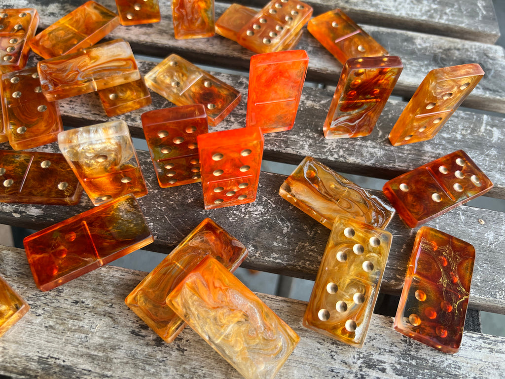 Golden Lava Domino Set