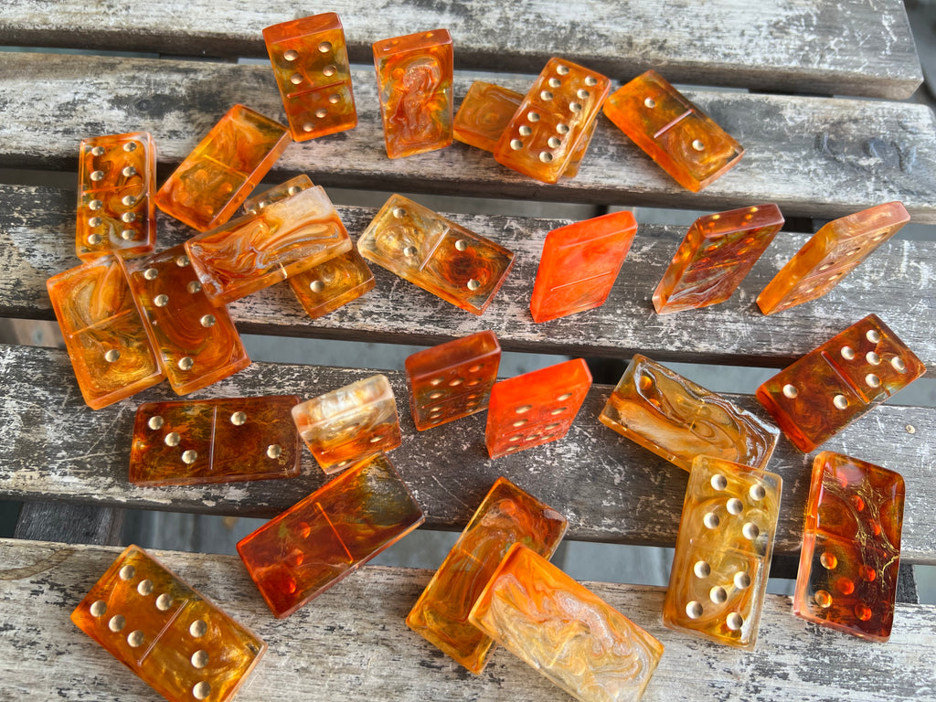 Golden Lava Domino Set