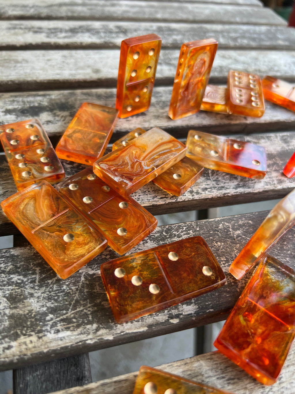 Golden Lava Domino Set