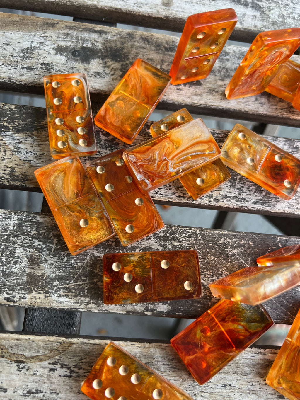 Golden Lava Domino Set