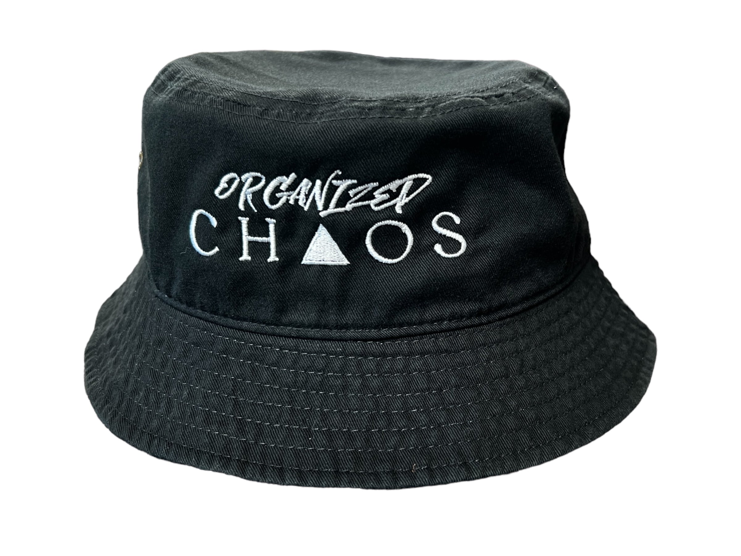 Organized Chaos Black Bucket Hat
