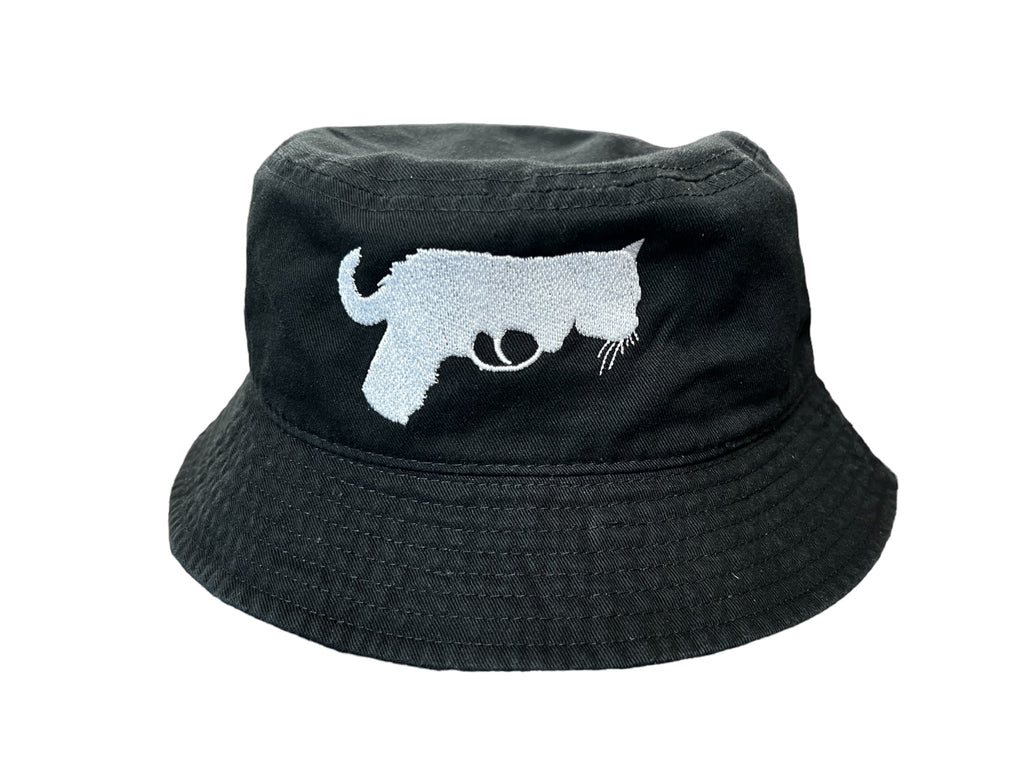Cat Gun Black Bucket Hat
