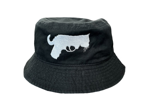 Cat Gun Black Bucket Hat