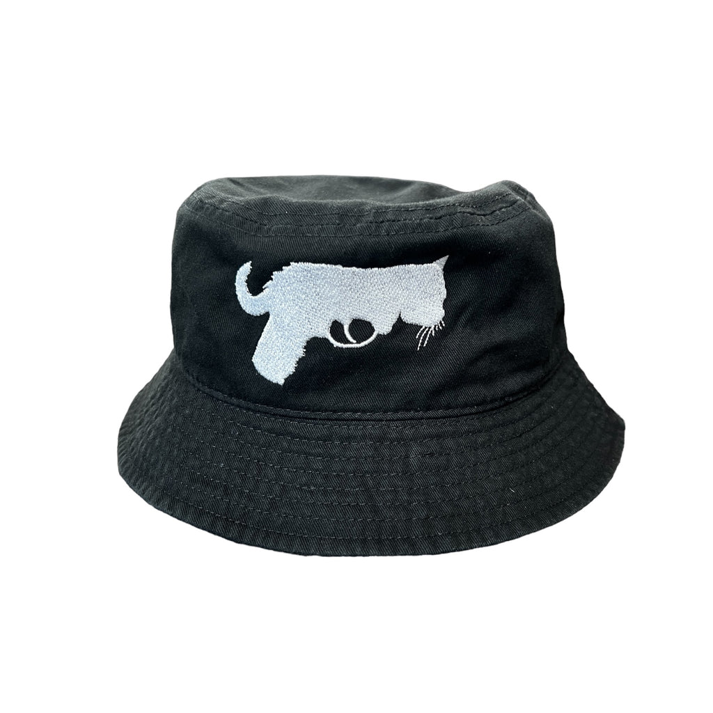Cat Gun Black Bucket Hat