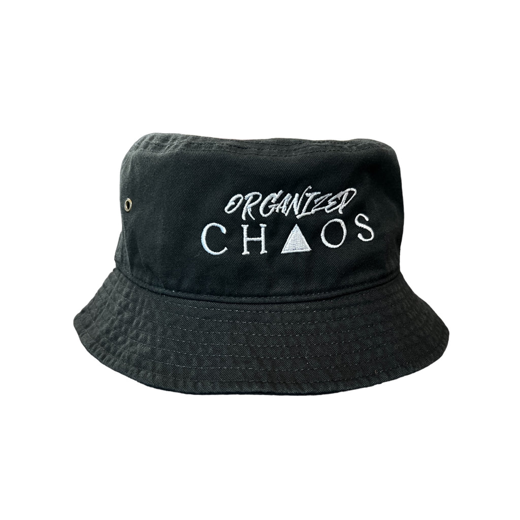 Organized Chaos Black Bucket Hat