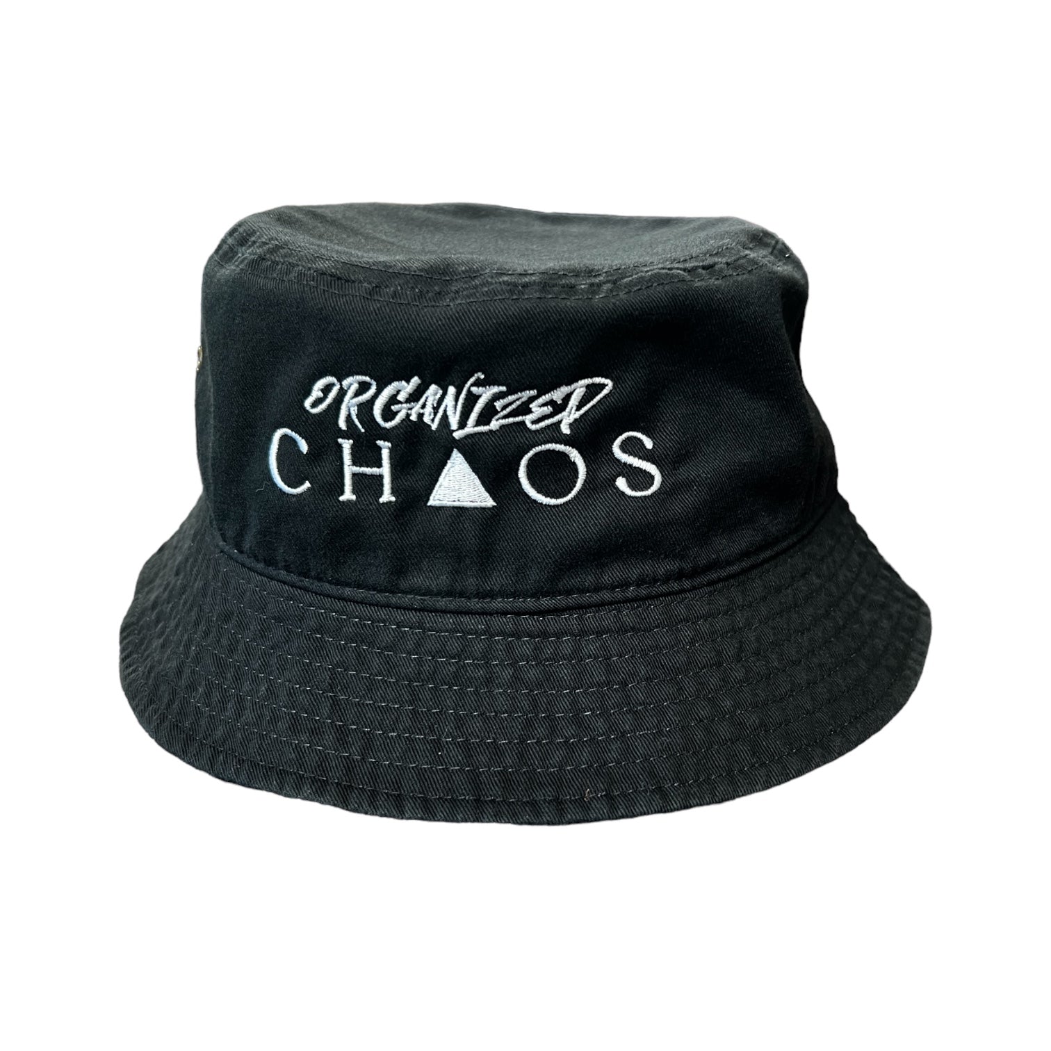 Organized Chaos Black Bucket Hat
