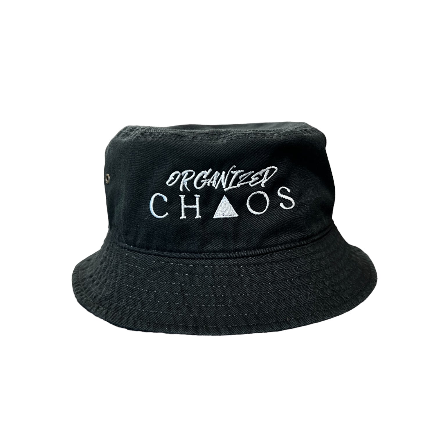 Organized Chaos Black Bucket Hat