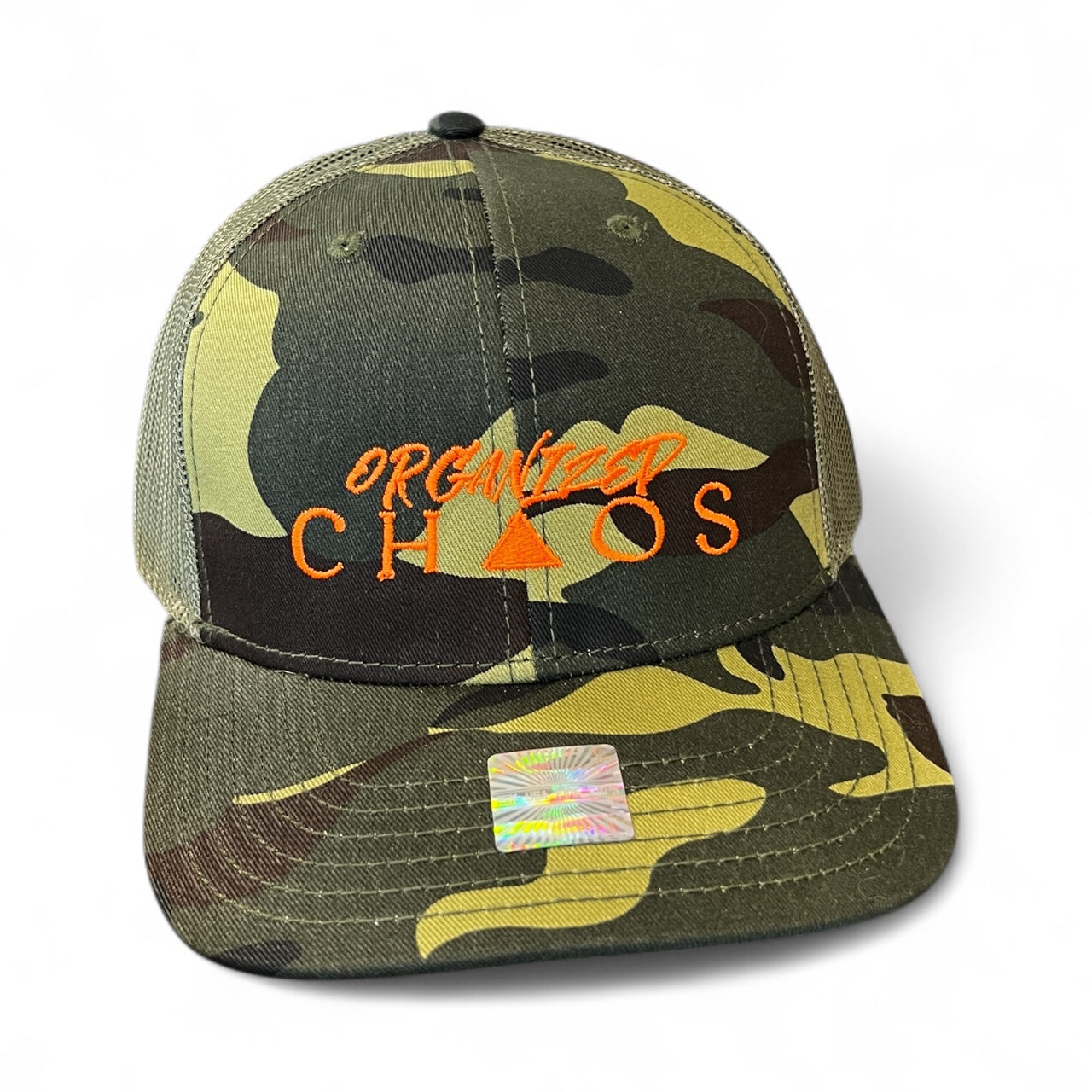 Organized Chaos Camo Trucker Hat
