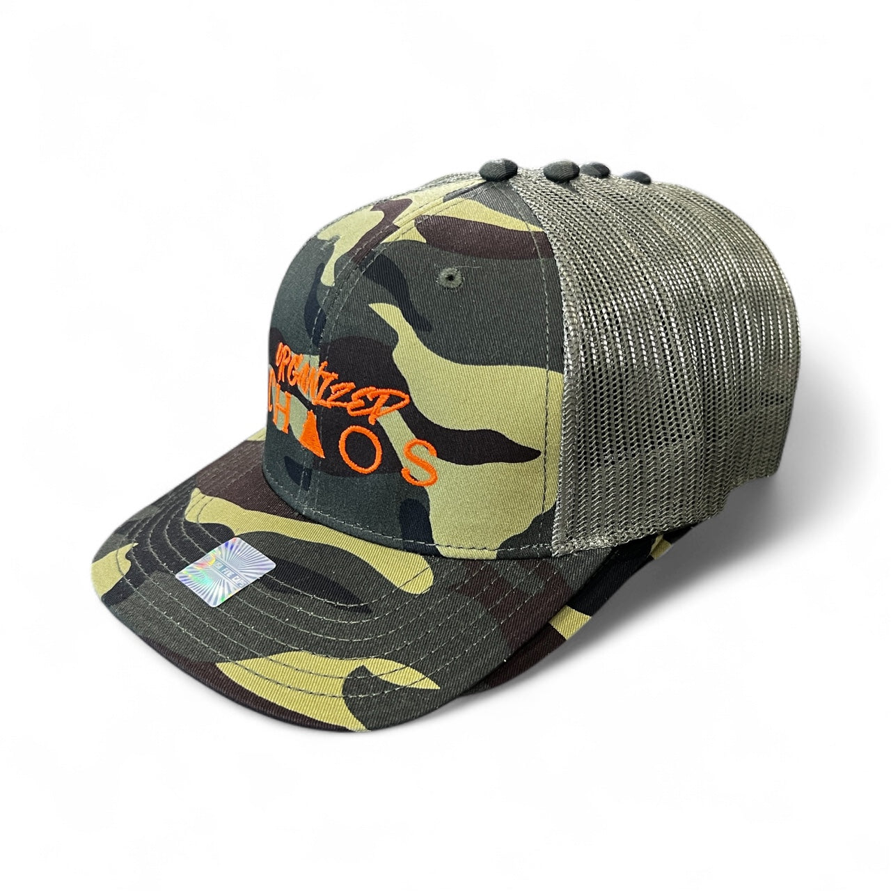 Organized Chaos Camo Trucker Hat